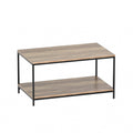 Artiss Rectangular Coffee Table 93cm Walnut Olin