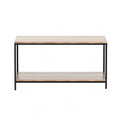 Artiss Rectangular Coffee Table 93cm Walnut Olin