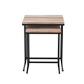 Artiss Nesting Coffee Table Set of 2 Walnut