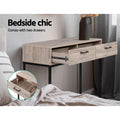 Artiss Console Table Hall Entry Desk Drawer Storage Oak