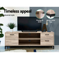 Artiss TV Cabinet 132cm Pine Entertainment Unit Tania