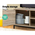 Artiss TV Cabinet 132cm Pine Entertainment Unit Tania