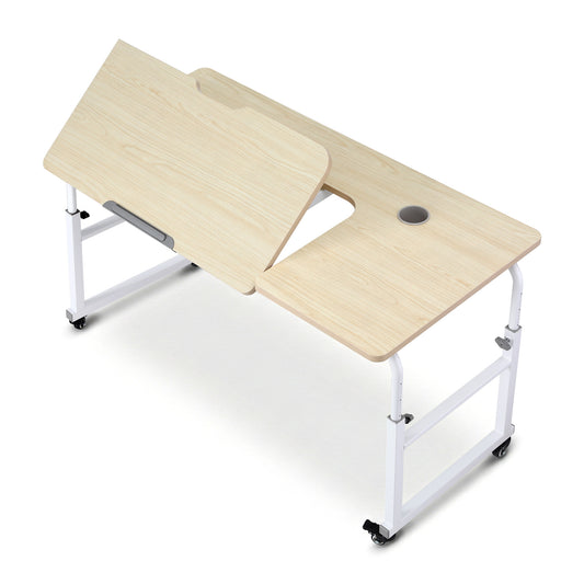 Artiss Mobile Laptop Desk Adjustable Computer Stand Overbed Table