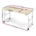 Artiss Mobile Laptop Desk Adjustable Computer Stand Overbed Table