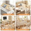 Artiss Mobile Laptop Desk Adjustable Computer Stand Overbed Table