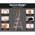 Giantz 3 Step Ladder Folding Aluminium Non Slip Platform