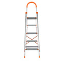 Giantz 5 Step Ladder Folding Aluminium Non Slip Platform
