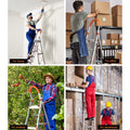 Giantz 6 Step Ladder Folding Aluminium Non Slip Platform