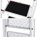 Giantz 2 Step Ladder Folding Steel Platform Lightweight