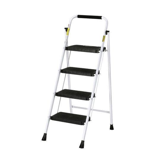 Giantz 4 Step Ladder Folding Steel Lightweight Platform