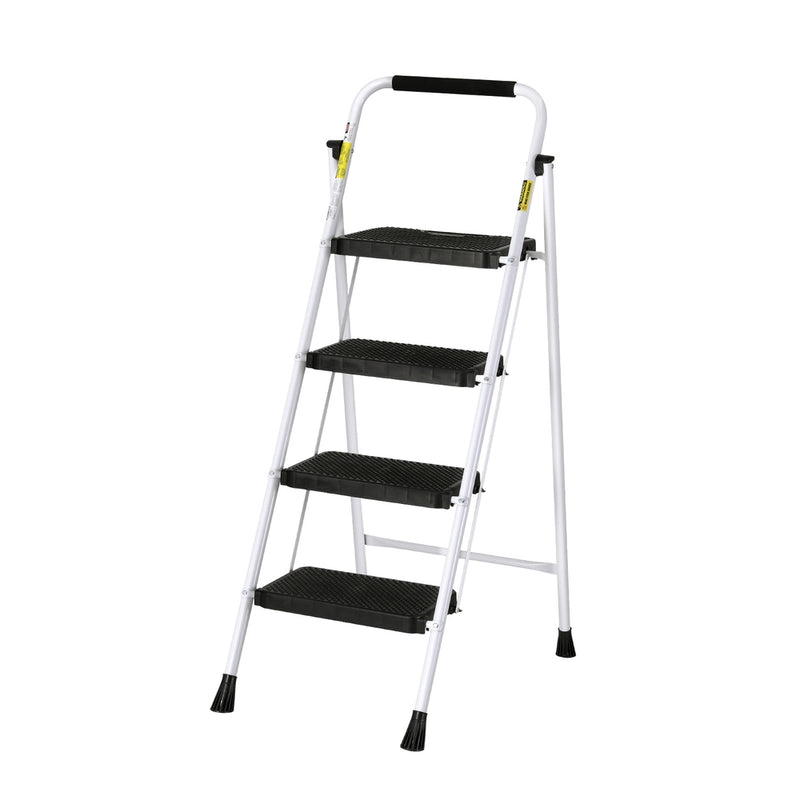 Giantz 4 Step Ladder Folding Steel Lightweight Platform