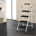 Giantz 4 Step Ladder Folding Steel Lightweight Platform
