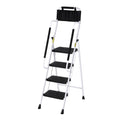Giantz 4 Step Ladder Folding Steel Platform Handrails Tool Bag