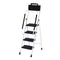 Giantz 4 Step Ladder Folding Steel Platform Handrails Tool Bag