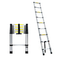 Giantz 2.6M Telescopic Ladder Aluminium Extension Adjustable