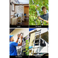 Giantz 2.6M Telescopic Ladder Aluminium Extension Adjustable