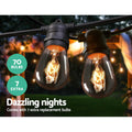 65m LED Festoon String Lights Outdoor Waterproof Christmas Wedding