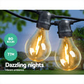 LED Festoon String Lights 77m Outdoor Christmas Wedding Garden Party