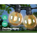 Jingle Jollys 68m LED Festoon Lights Wedding Outdoor Party