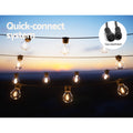 Solar Festoon Lights 41m Outdoor LED String Christmas Party Decor