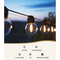 Solar Festoon Lights 17m LED String Outdoor Christmas Wedding 2 Pack