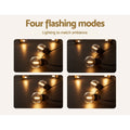 Solar Festoon Lights 17m LED String Outdoor Christmas Wedding 2 Pack