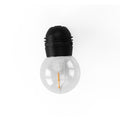 50m Solar LED Festoon Lights Outdoor String Warm White Xmas Wedding