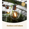Solar Festoon Lights 17m Outdoor LED String Wedding Christmas Party