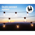 Solar Festoon Lights 23m Outdoor LED String Wedding Party Christmas