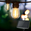 Solar Festoon Lights 17m Outdoor LED String Christmas Party Garden