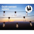 Solar Festoon Lights 50m Outdoor LED String Lights Xmas Party