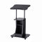 Artiss Mobile Podium Stand with Lockable Wheels Height Adjustable Laptop Desk Black