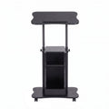 Artiss Mobile Podium Stand with Lockable Wheels Height Adjustable Laptop Desk Black