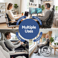 Artiss Ergonomic Lumbar Support Cushion for Office Chair and Car Memory Foam Lumbar Pillow for Back, Breathable Back Support Pillow with Adjustable Straps for Office Gaming Car Home