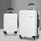 Wanderlite 2Pc Luggage Set 20-28in Spinner Hard Shell TSA Lock White