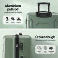 Wanderlite 3pcs Hard Suitcase Luggage Set TSA Lightweight Travel