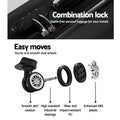 Wanderlite 20 Inch Hard Shell Carry On Luggage Black Zipper Lock
