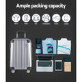 Wanderlite 20 24 28 Luggage Set TSA Lock Spinner Hard Shell Silver