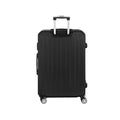Wanderlite 28in Luggage ABS Hard Shell TSA Lock Black Travel Suitcase