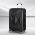 Wanderlite 28in Luggage ABS Hard Shell TSA Lock Black Travel Suitcase