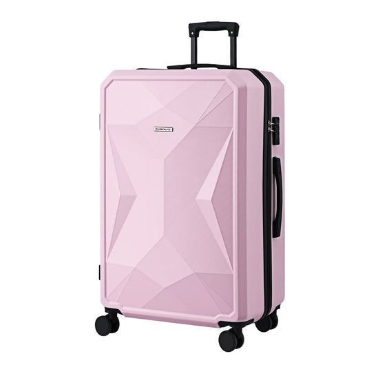 Wanderlite 28" Hardshell Luggage Suitcase Trolley Travel TSA Pink