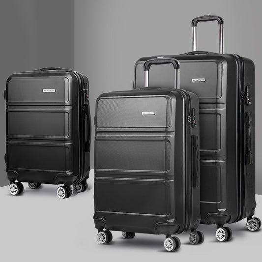 Wanderlite 3Set Luggage 20 24 28 Inch TSA Lock Spinner Hard Shell