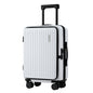 Wanderlite 20" Luggage Suitcase Front Pocket Travel Carry On Dual TSA White