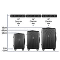 Wanderlite 3pc Luggage Set 20/24/28