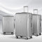 Wanderlite 3 Set Luggage 20 24 28 Inch Suitcase TSA Lock Silver