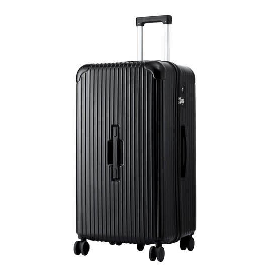 Wanderlite 28" Trunk Suitcase 5 Wheels TSA Lock Type-C Black