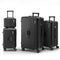 Wanderlite 4pc Suitcase Set TSA Lock Carry On Travel Black