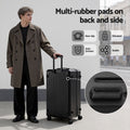 Wanderlite 4pc Suitcase Set TSA Lock Carry On Travel Black