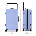 Wanderlite 28in Luggage Suitcase TSA Lock Light Blue Wide Handle