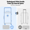 Wanderlite 28in Luggage Suitcase TSA Lock Light Blue Wide Handle
